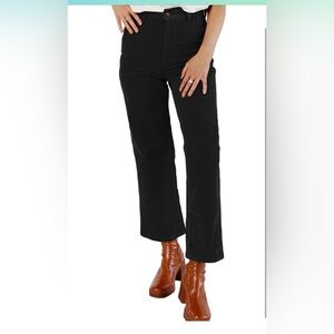 Women’s Retro Corduroy High Waste Wide Leg Zipper Fly Trouser Pants